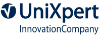 Logo UniXpert kurz blau